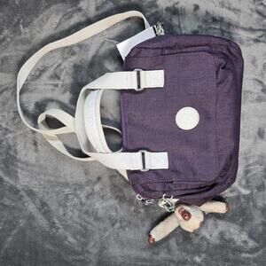 Kipling Purple Canvas  Crossbody